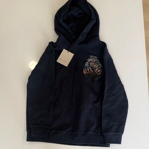All saints Kids Dark Blue Hoodie with Graphic